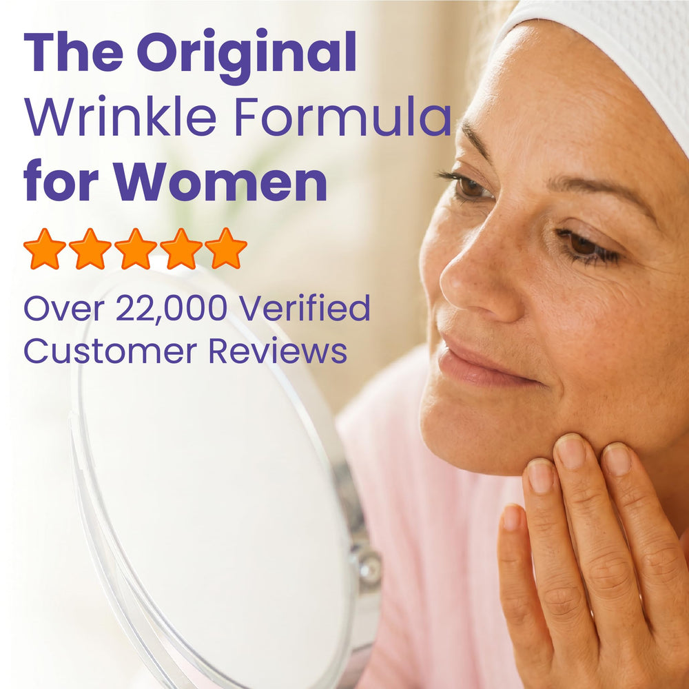 Sanar Naturals on bathroom shelf near skincare items for daily routine synergy