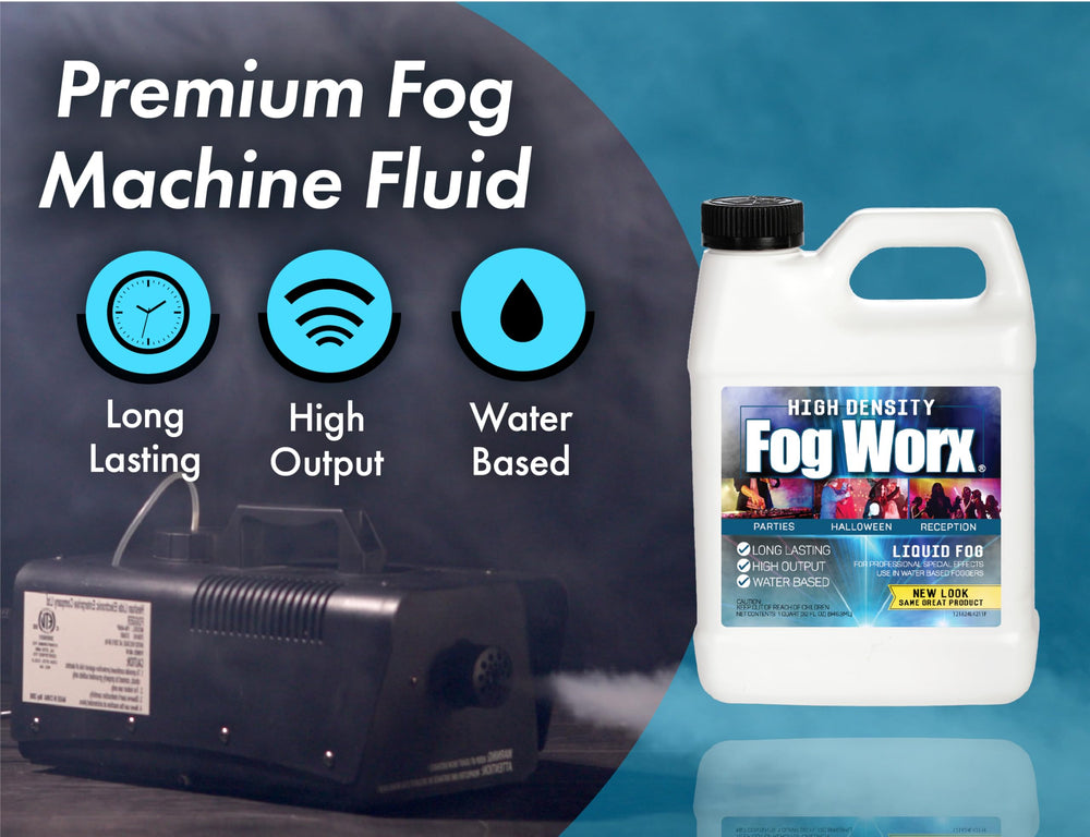 Sanco Industries FogWorx fluid pour detail showing smooth water-based consistency for clean use