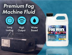 Sanco Industries FogWorx fluid pour detail showing smooth water-based consistency for clean use