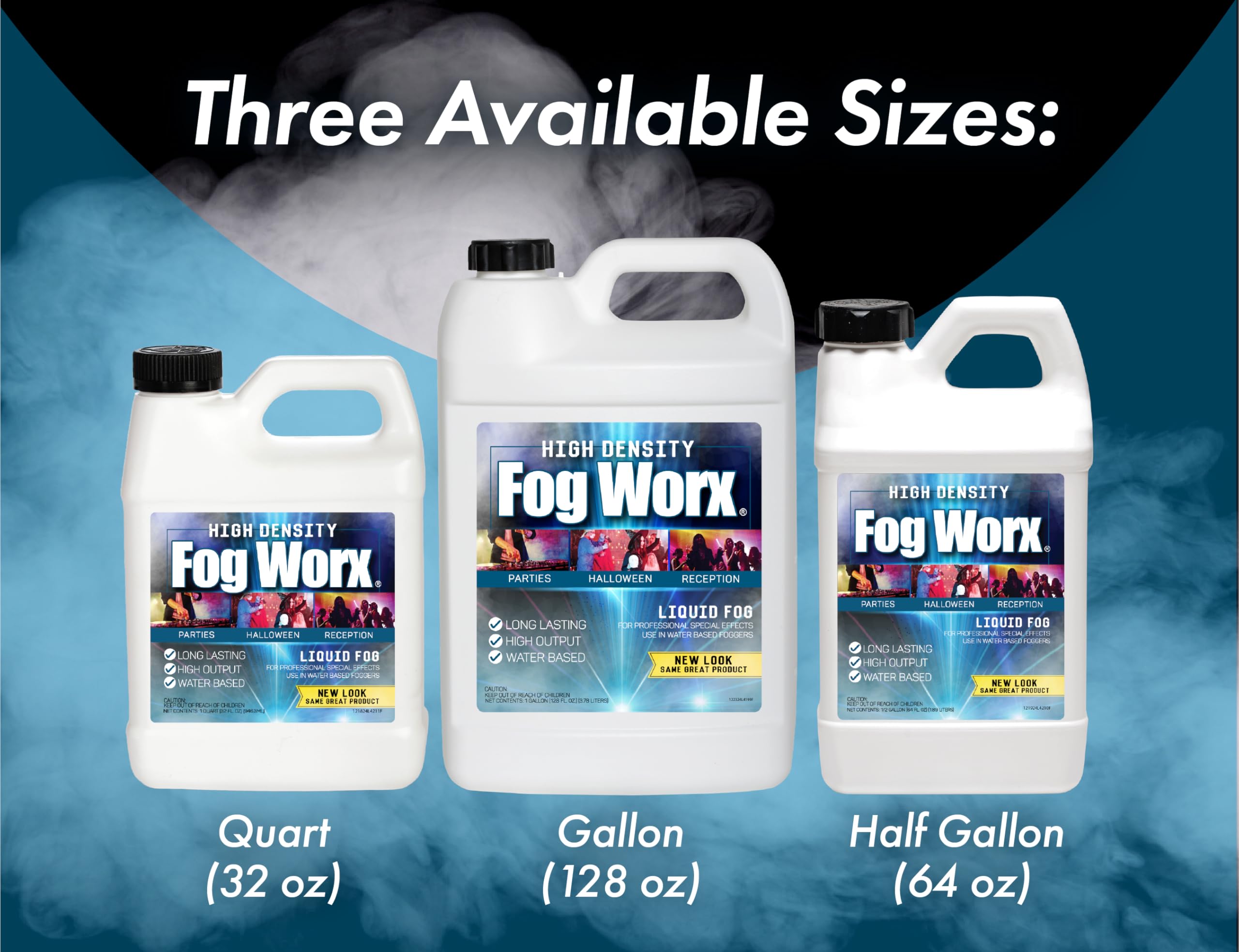 Sanco Industries FogWorx quart beside common objects showing accurate size and scale