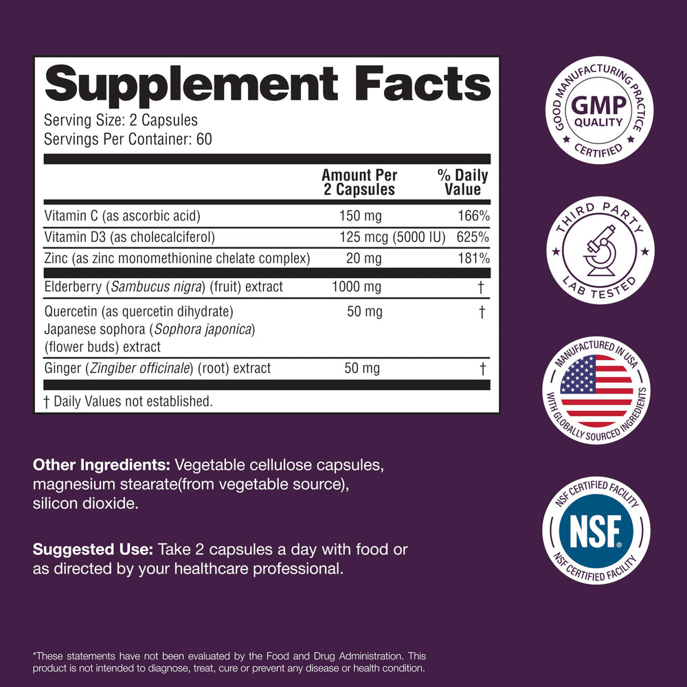 Sandhu's NSF-GMP quality seal label close-up indicating third-party tested confidence
