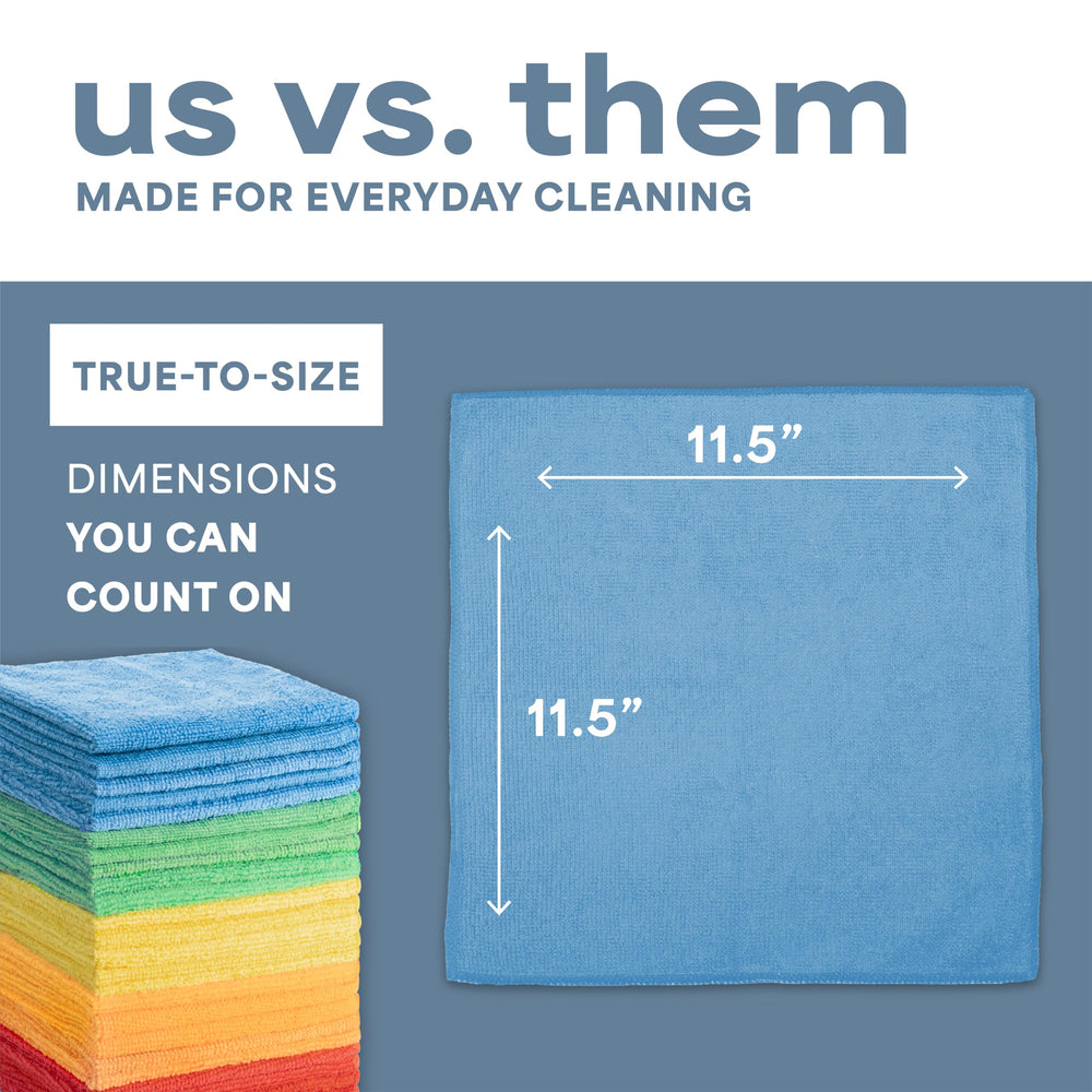 S&T INC. cloth next to hand for size comparison and easy handling