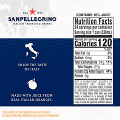 Sanpellegrino single can close-up displaying texture and logo for premium presentation