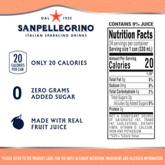 San Pellegrino close-up label detail highlighting brand and authentic fruit taste