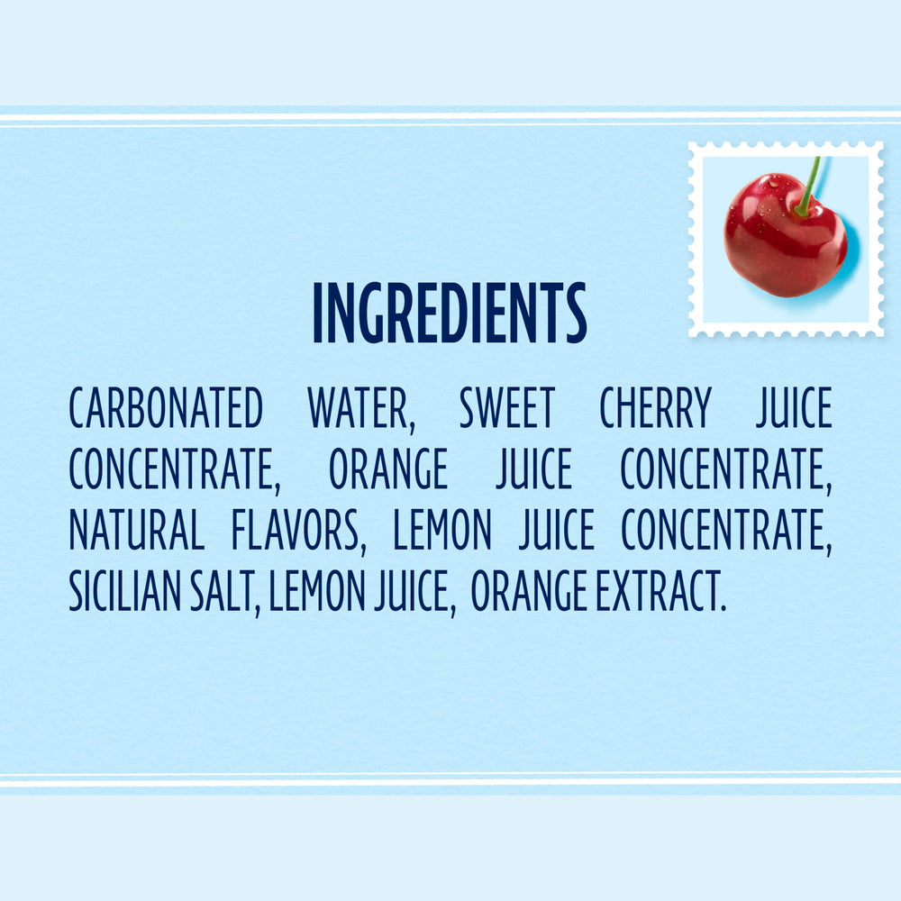 San Pellegrino CIAO Cherry at a picnic setting conveying social and summer use