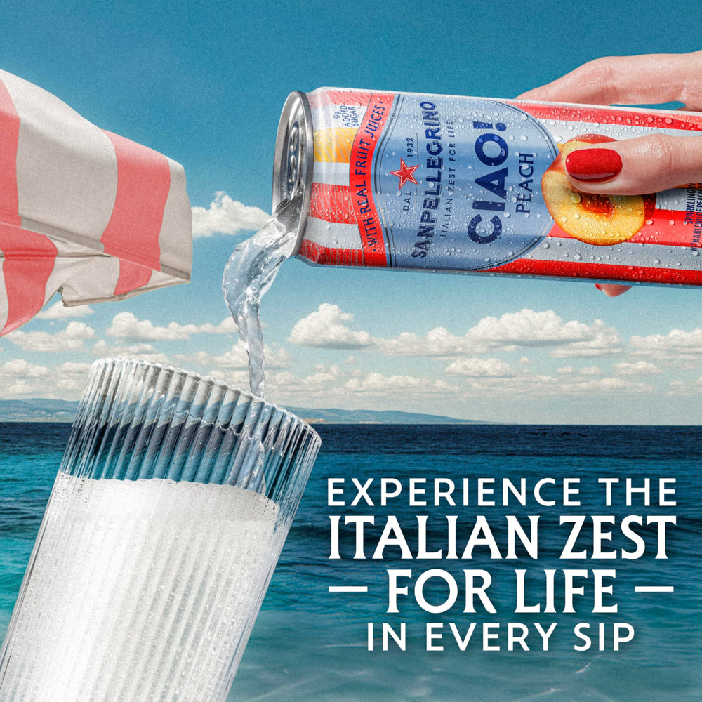 San Pellegrino close-up carbonation bubbles showing texture and crisp mouthfeel