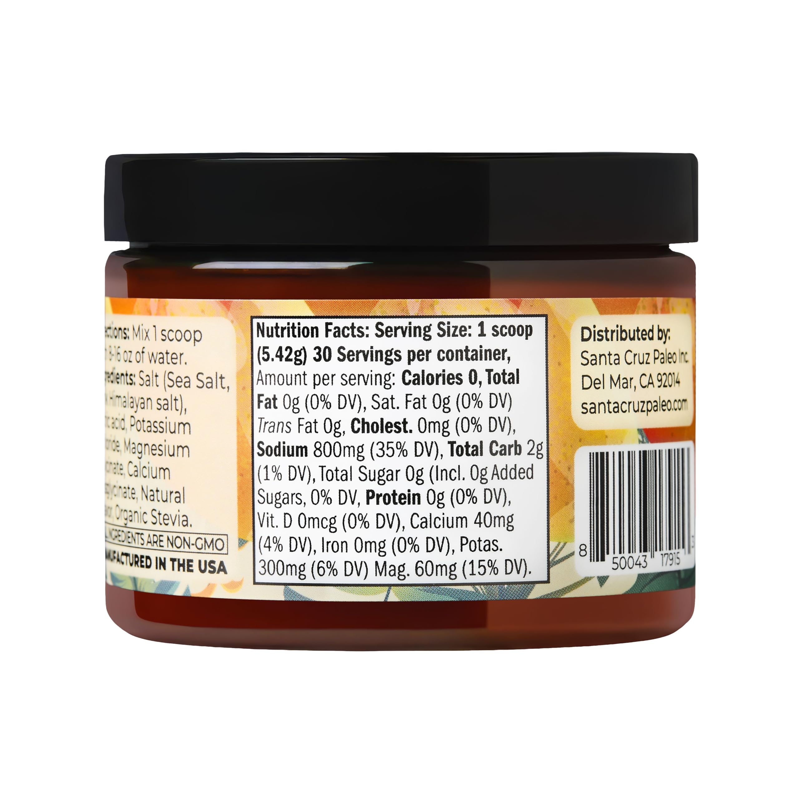 Santa Cruz Paleo tub beside fresh mangoes showing natural flavor benefit