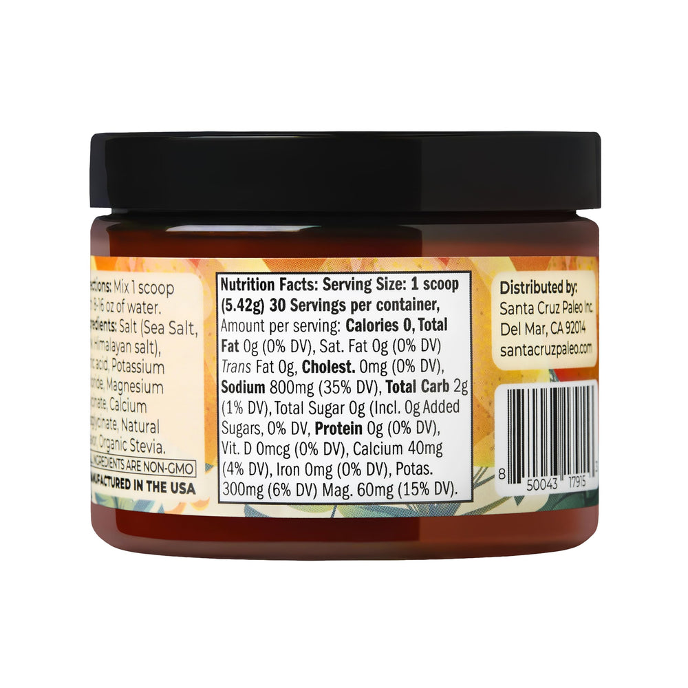 Santa Cruz Paleo tub beside fresh mangoes showing natural flavor benefit