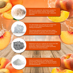 Santa Cruz Paleo peach powder close-up texture indicating easy dissolving