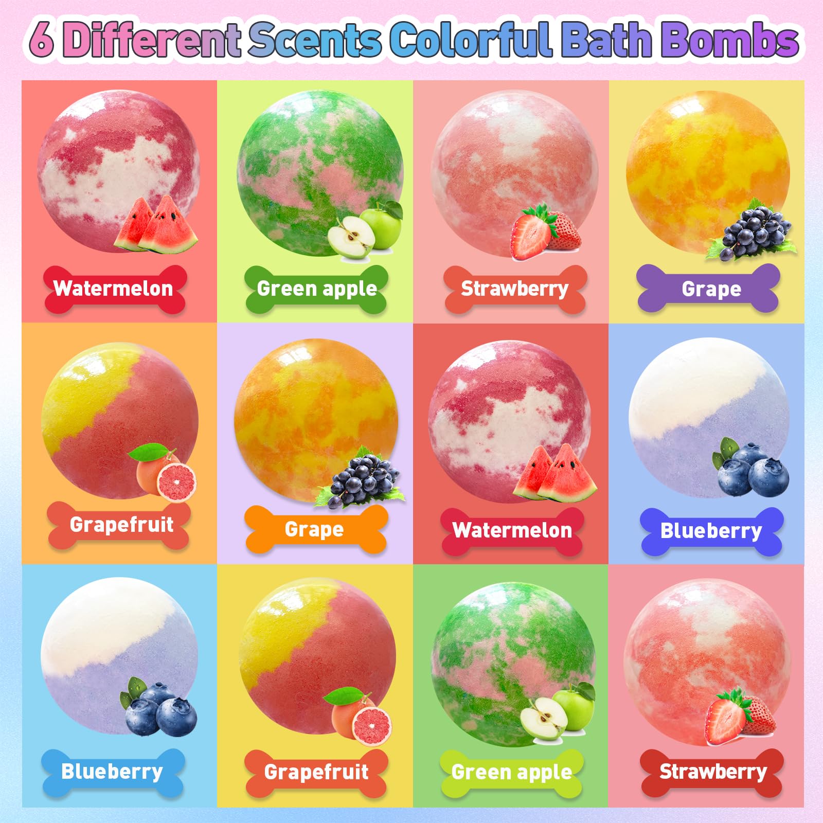 Santrela bath bomb fizzing in tub with bright colors, creates playful sensory experience