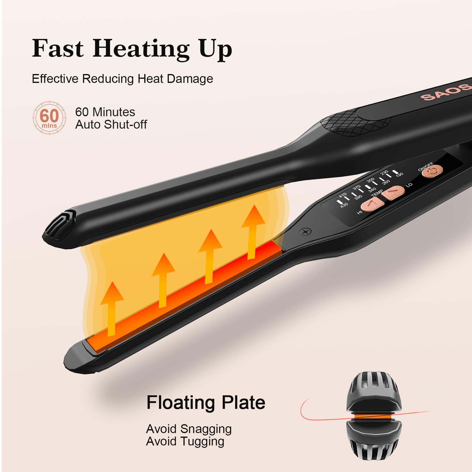 SAOSA travel pouch and heat-resistant glove included for safe packing