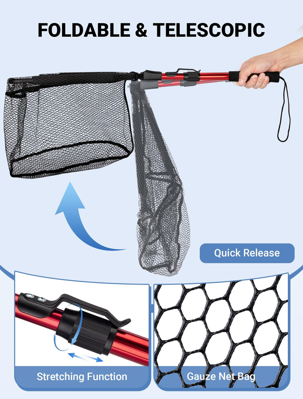 SARDVISA close-up of rubber-coated mesh protecting fish and reducing tangles