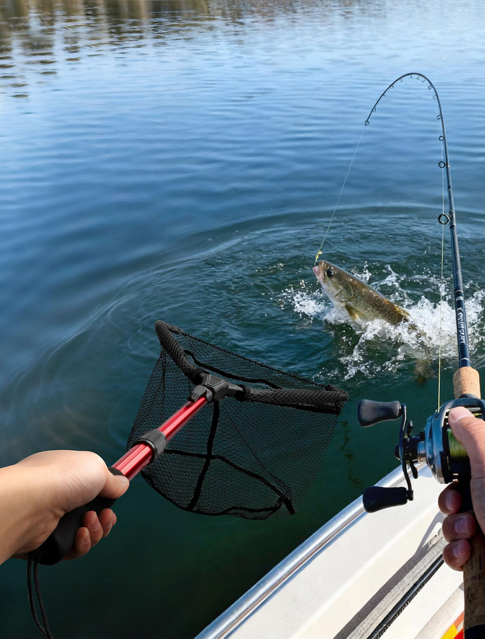 SARDVISA in use from a kayak illustrating convenience and hands-free setup