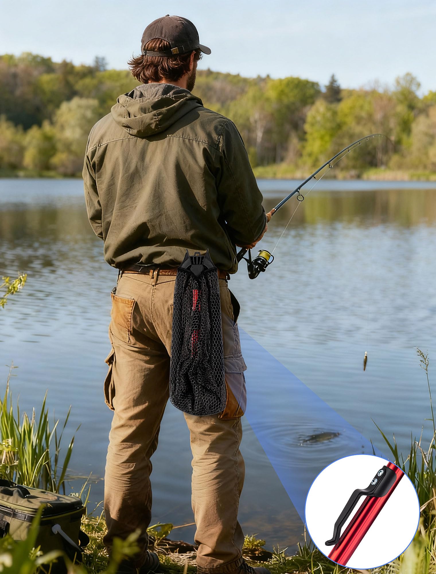 SARDVISA triangular hoop cradling a fish safely for gentle catch-and-release