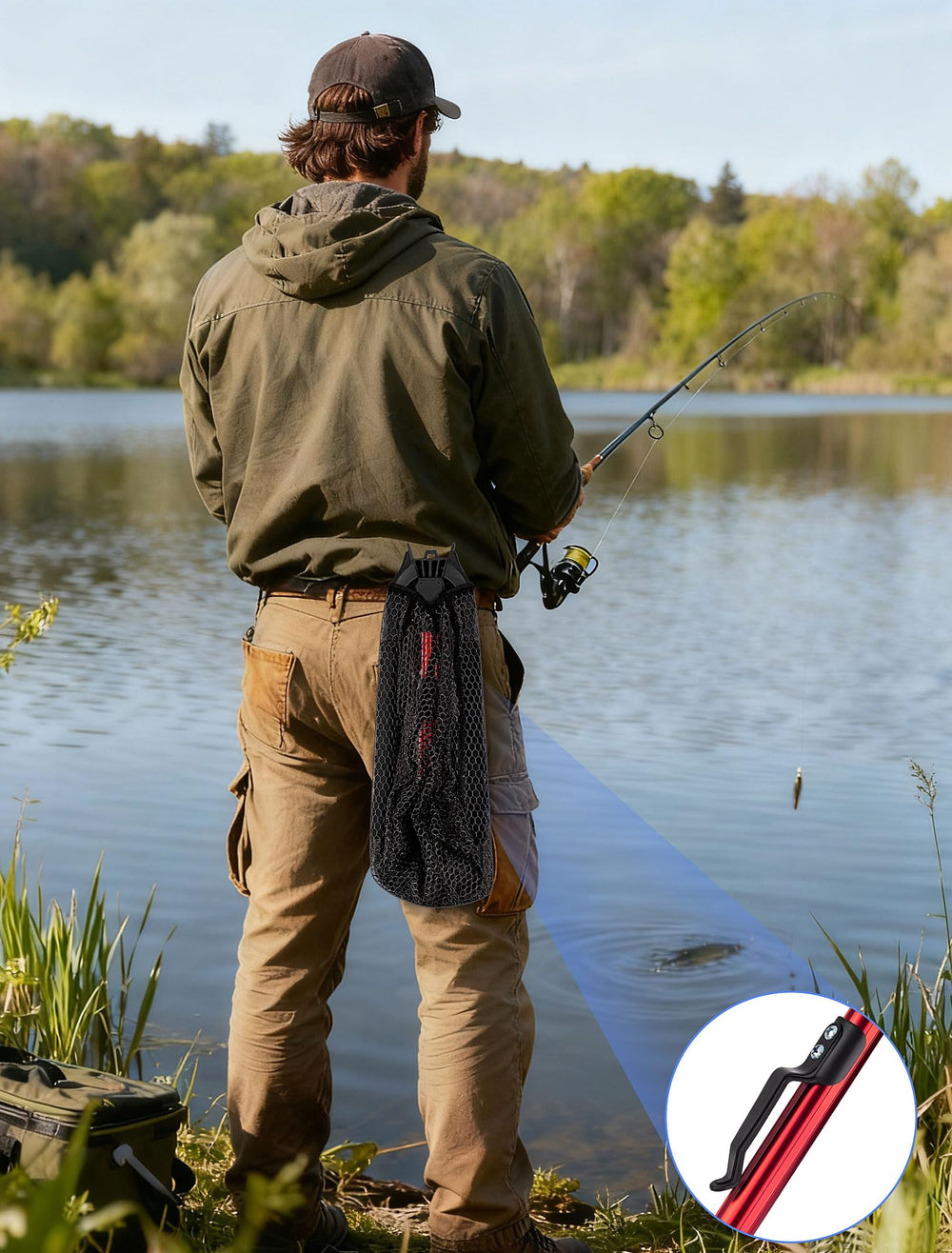 SARDVISA triangular hoop cradling a fish safely for gentle catch-and-release