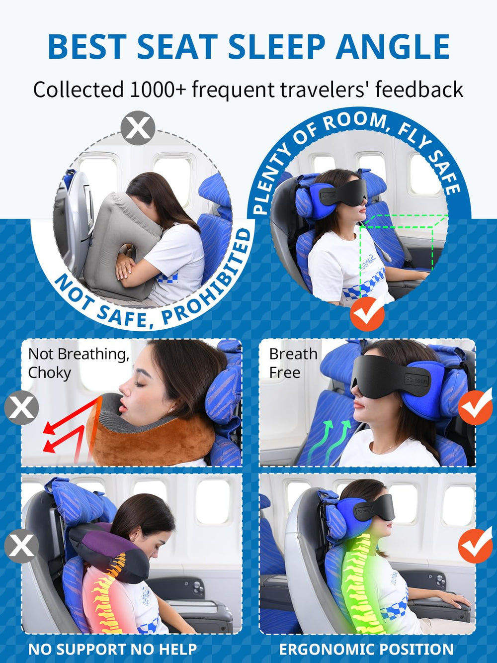 SARISUN side profile demonstrating 360° head support benefit