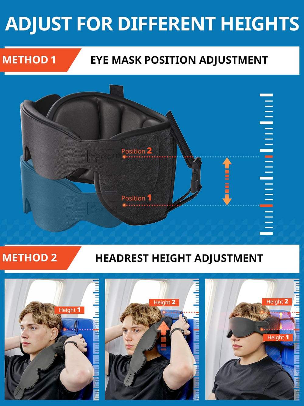 SARISUN next to hand showing compact packed size advantage