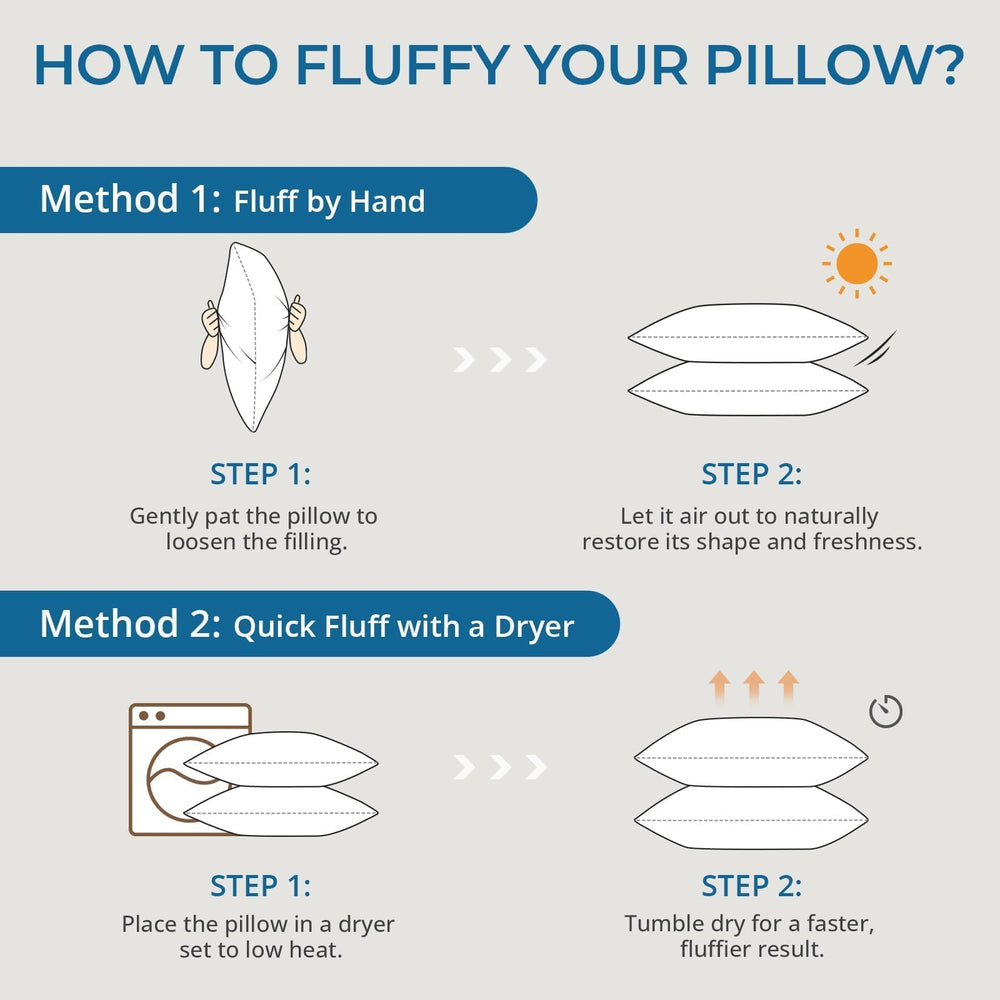 Sasttie hand squeezing pillow to show plushness and resilient support benefit