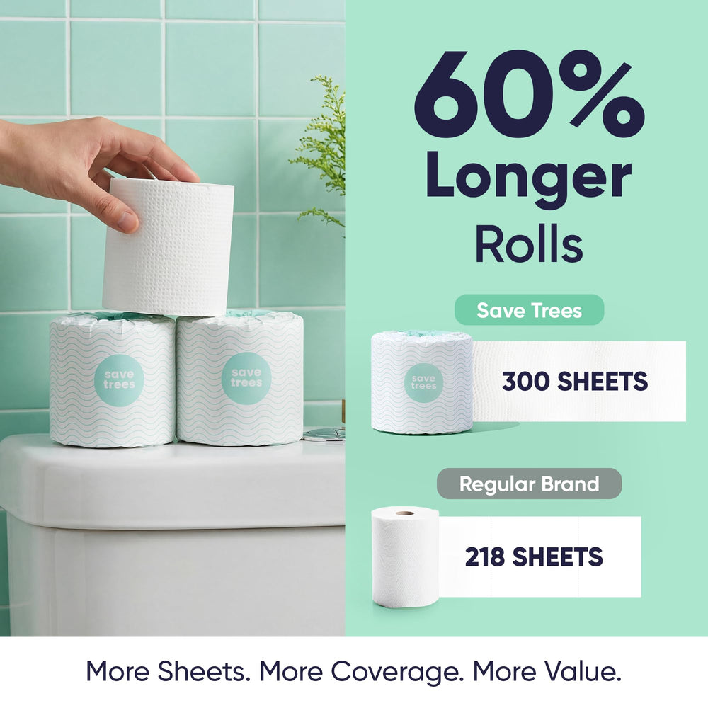 Save Trees roll in an RV bathroom illustrating septic-safe, marine use