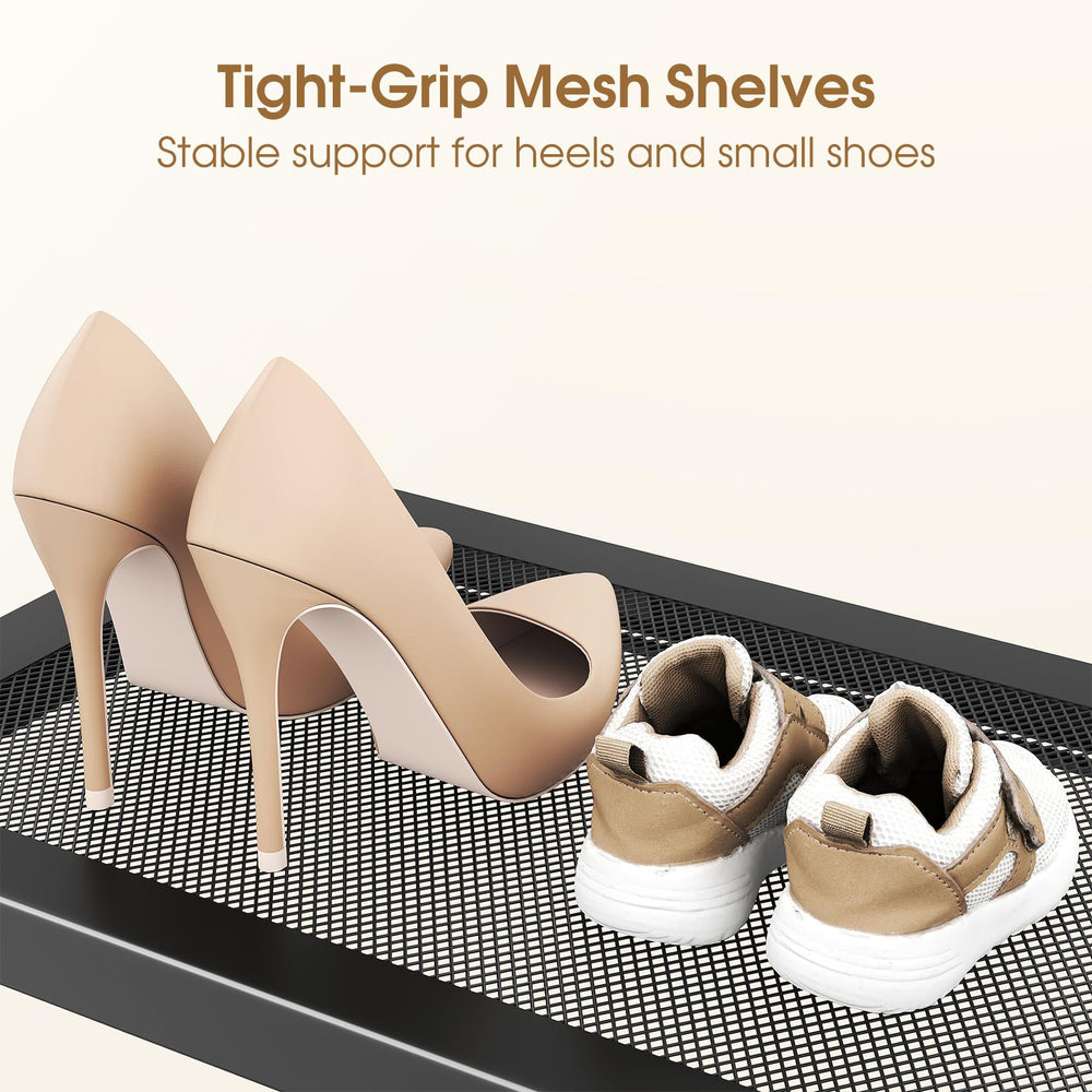 SAYZH fully extended length in closet maximizing storage and saving floor space