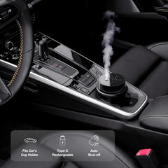 ScentBots in car cupholder demonstrating cordless scenting and stable in-vehicle fit