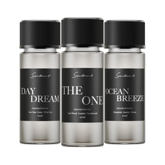 Scentiment front packaging showing three travel-size bottles and premium presentation for gifting