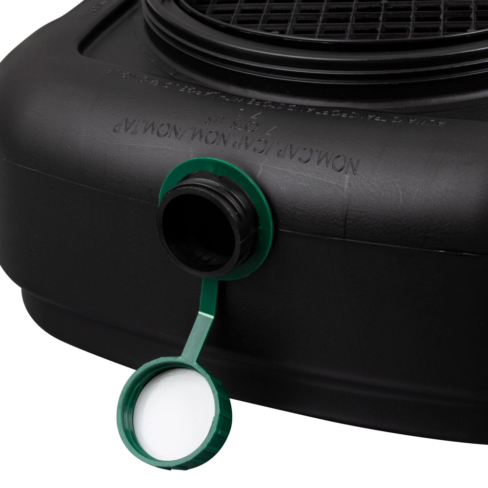 Scepter pour spout with tethered gasket cap for leak‑resistant emptying benefit