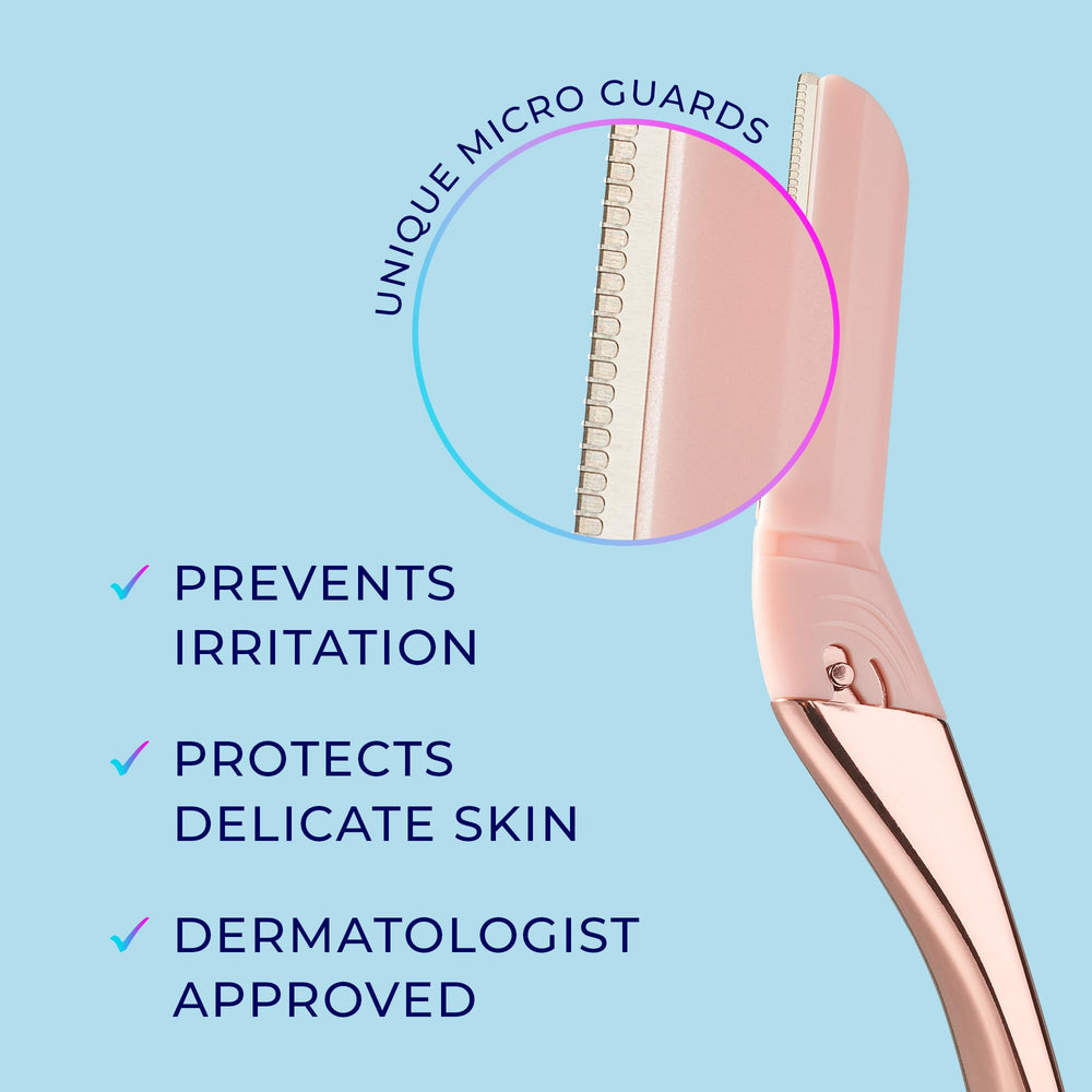 Schick Hydro Silk in-hand use demonstrating controlled facial strokes