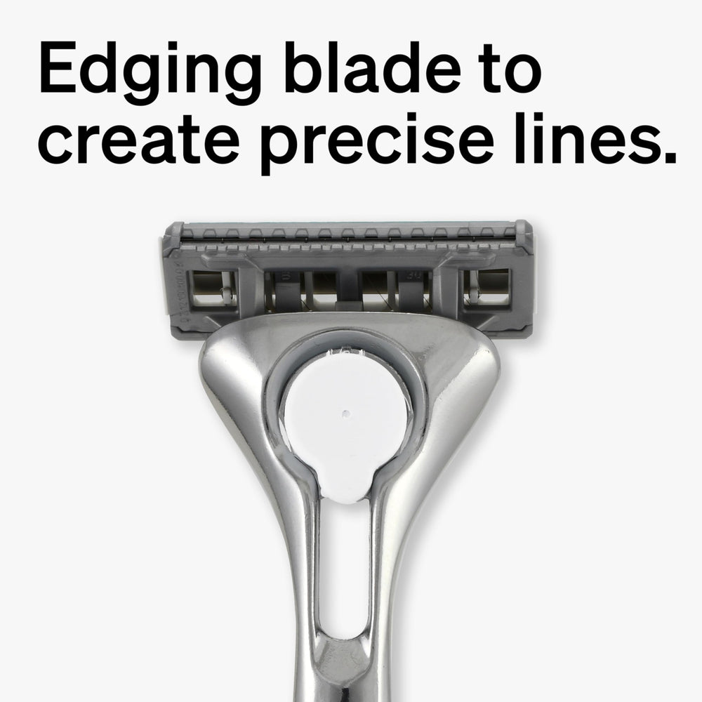 Schick Quattro Titanium handle fitted with cartridge for easy replacement