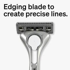 Schick Quattro Titanium handle fitted with cartridge for easy replacement