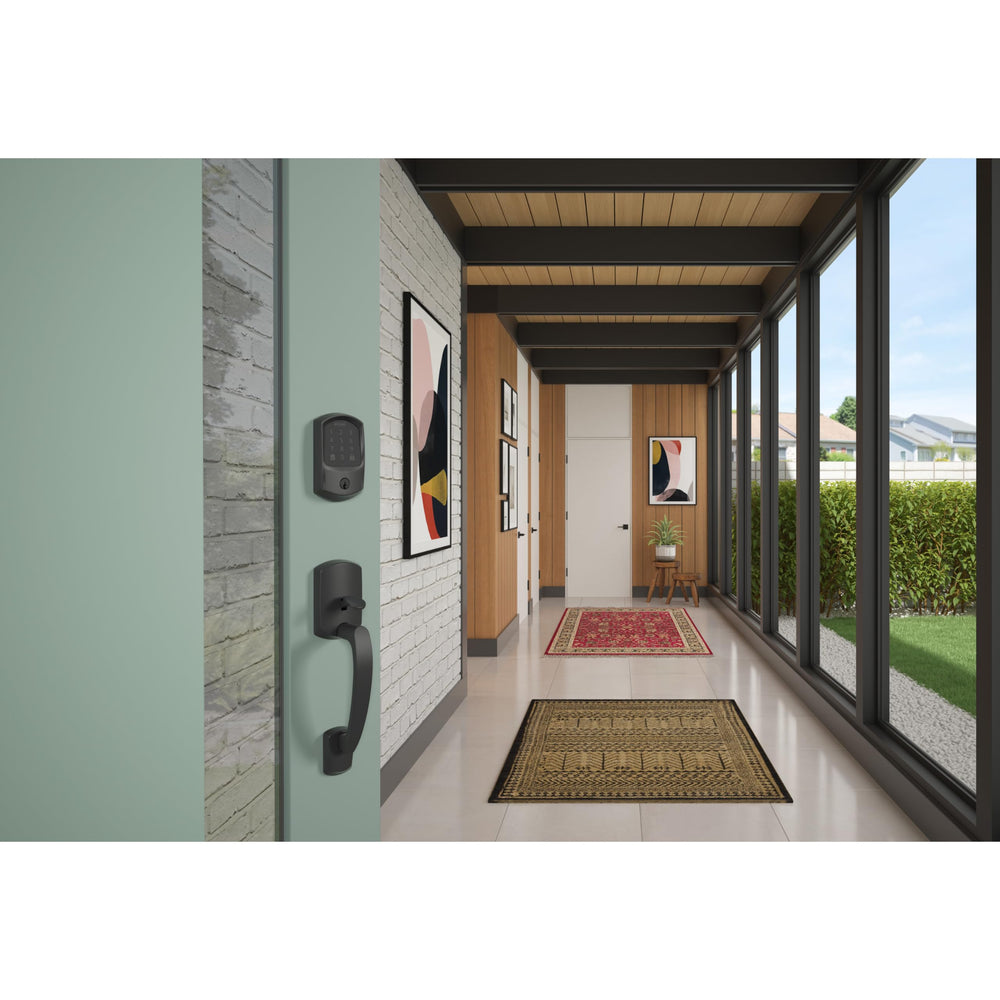 Schlage Encode latch and backset detail showing durable fit and reliable operation benefit