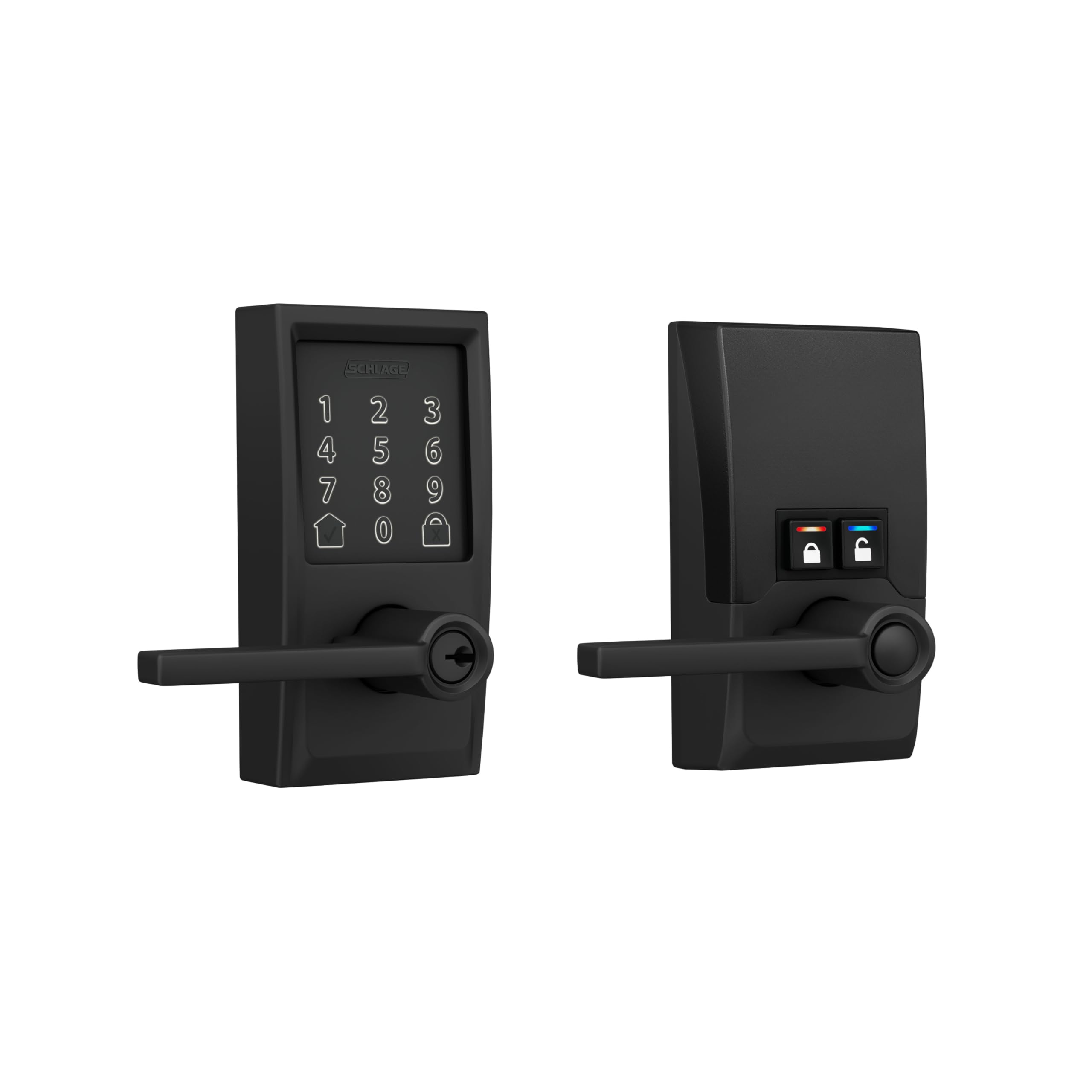 Schlage Encode front view showing Century trim and secure keyless benefit