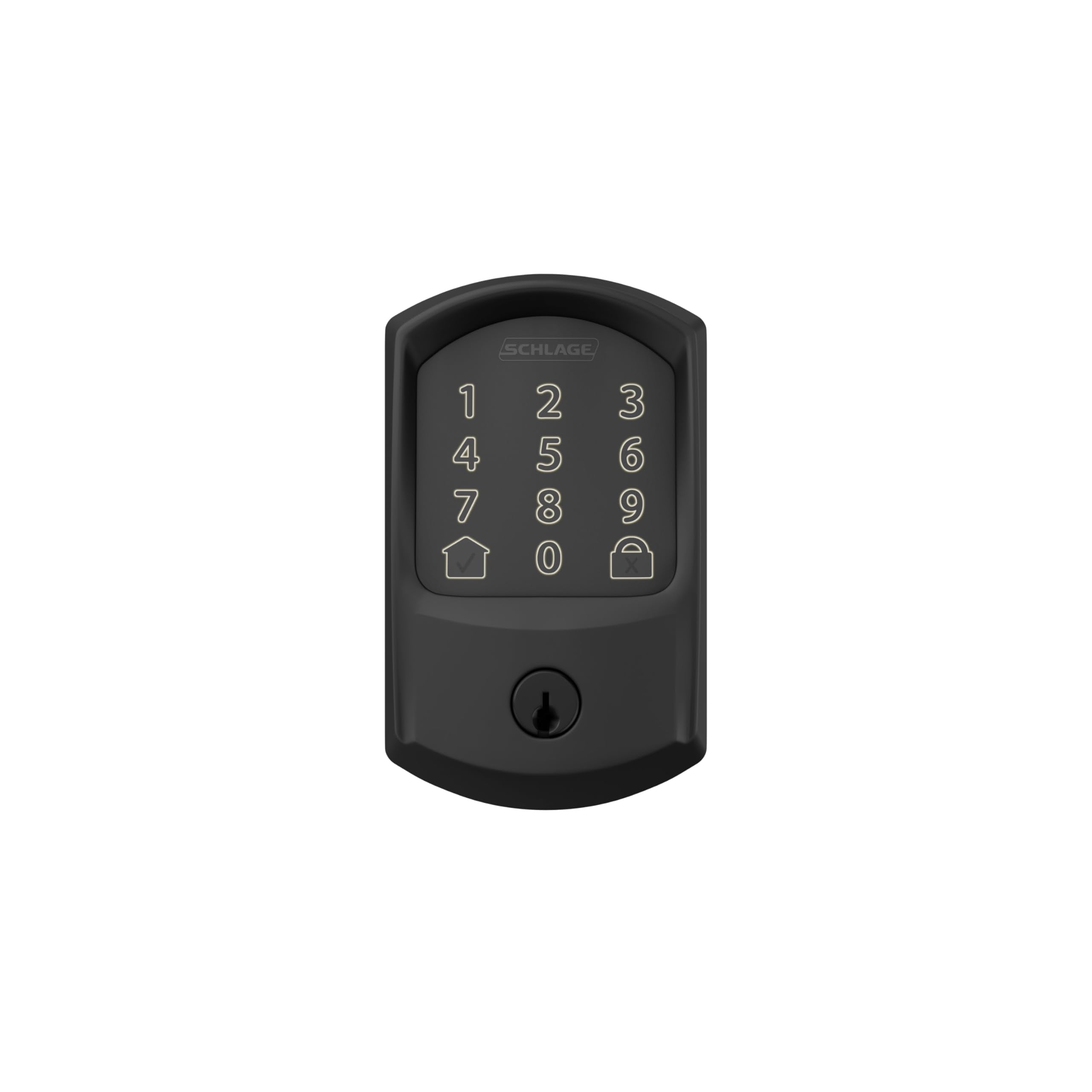 Schlage Encode installed on exterior door showing convenient remote access benefit