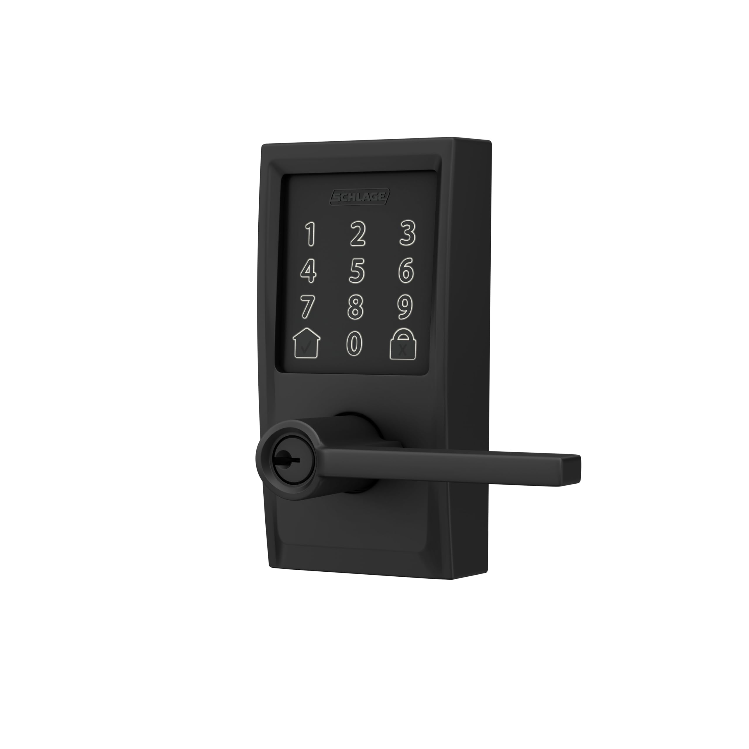 Schlage Encode finish texture closeup showing durable, high‑quality finish