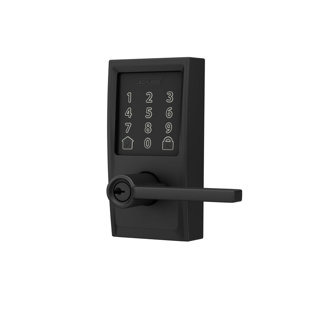 Schlage Encode finish texture closeup showing durable, high‑quality finish