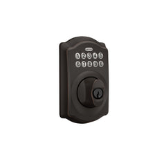 Schlage illuminated silicone keypad closeup for clear nighttime access