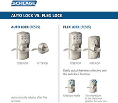 Schlage closeup of illuminated silicone keypad buttons for easy nighttime access