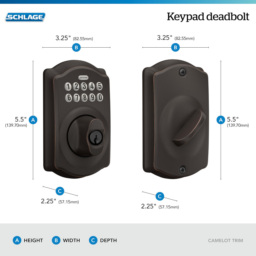 Schlage inside thumbturn detail for simple manual locking benefit