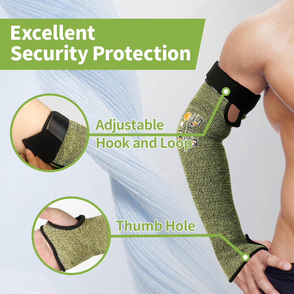 Schwer sleeve next to ruler showing the 18-inch full-arm coverage