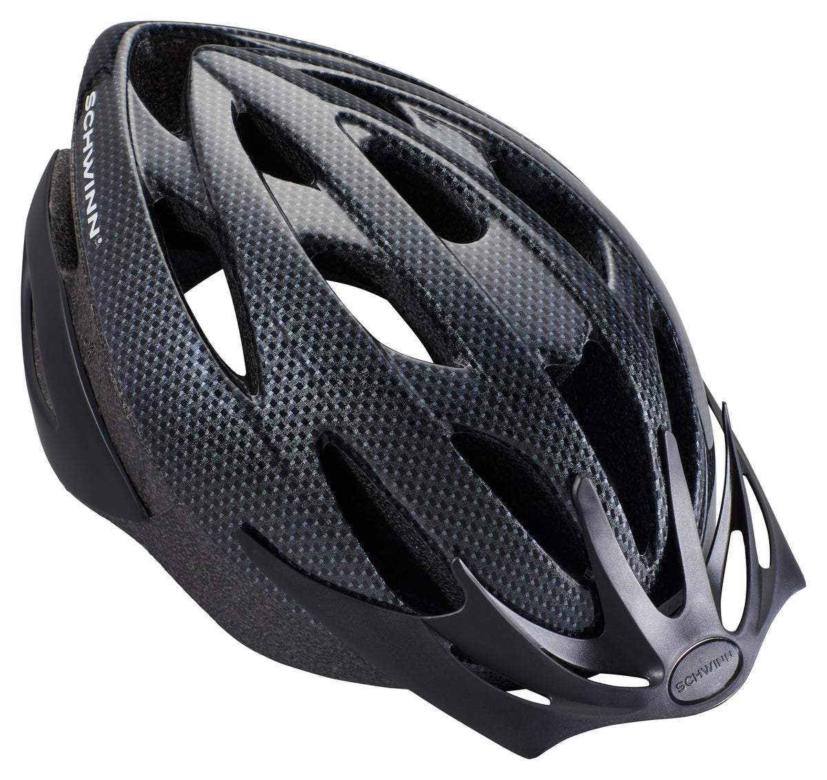 Schwinn Thrasher front view showing sleek shell and secure coverage