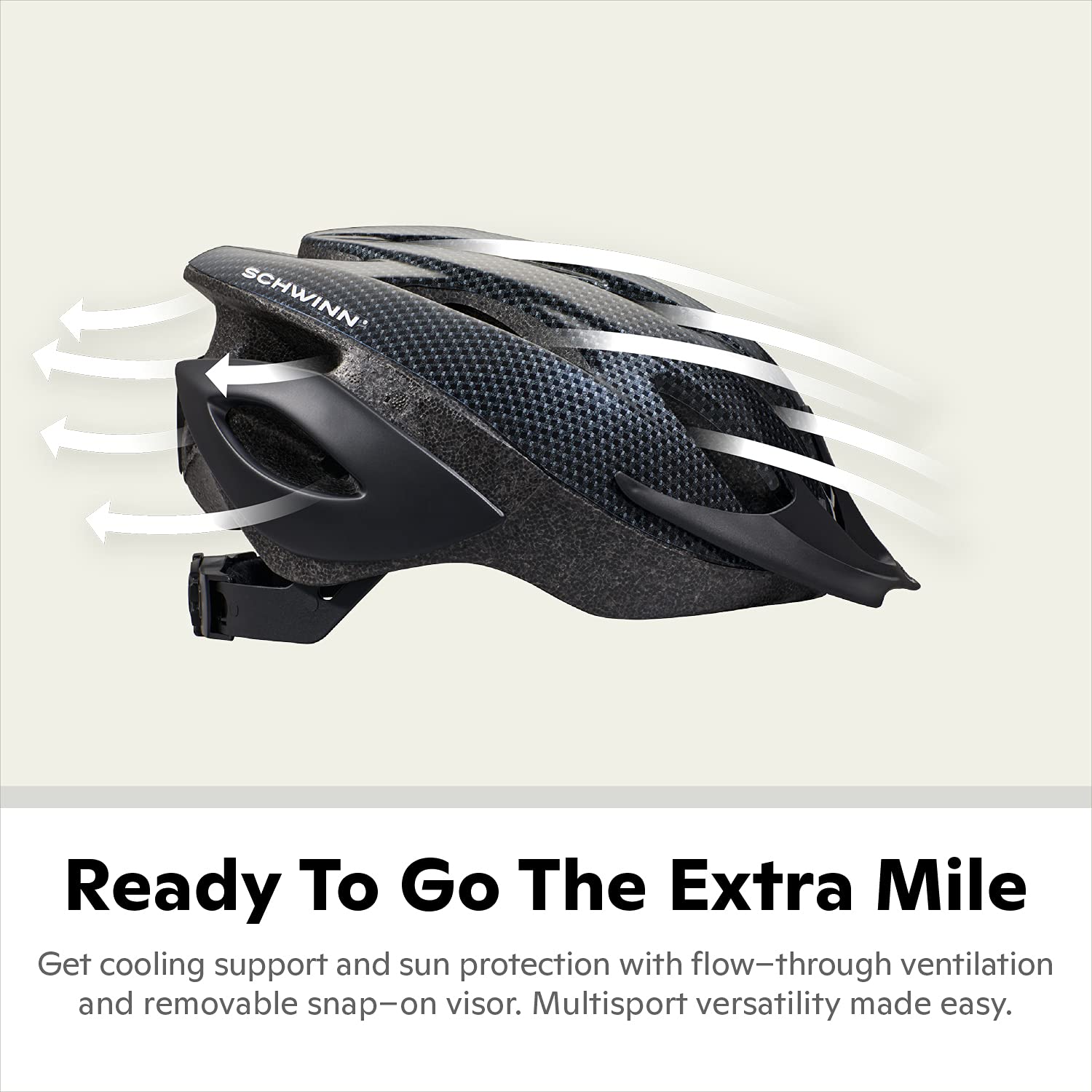 Schwinn Thrasher top vents highlighting 21 airflow channels for cooling