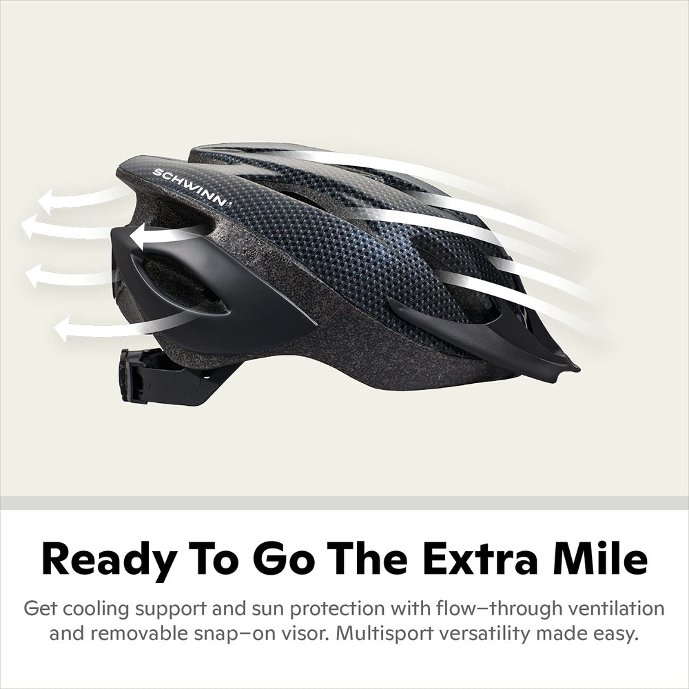 Schwinn Thrasher top vents highlighting 21 airflow channels for cooling
