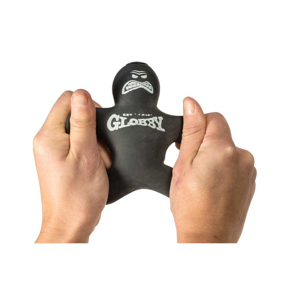 Schylling Globby close-up of texture highlighting stretchable material and durability benefit