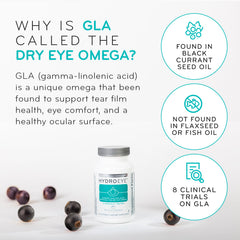 ScienceBased Health HydroEye black currant seed oil ingredient emphasizing GLA
