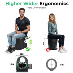 Sckee top seat close-up highlighting ergonomic contour and comfort