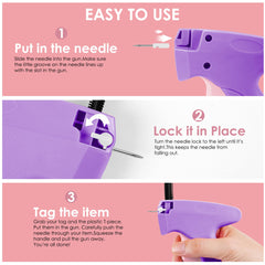Scopck stitch gun in hand repairing denim illustrating easy, fast clothing fixes