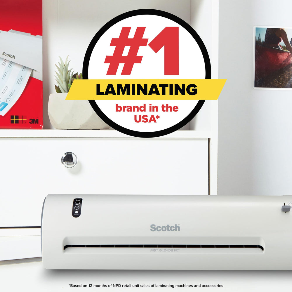 Scotch hands wiping laminated surface showing easy-to-clean disinfecting benefit
