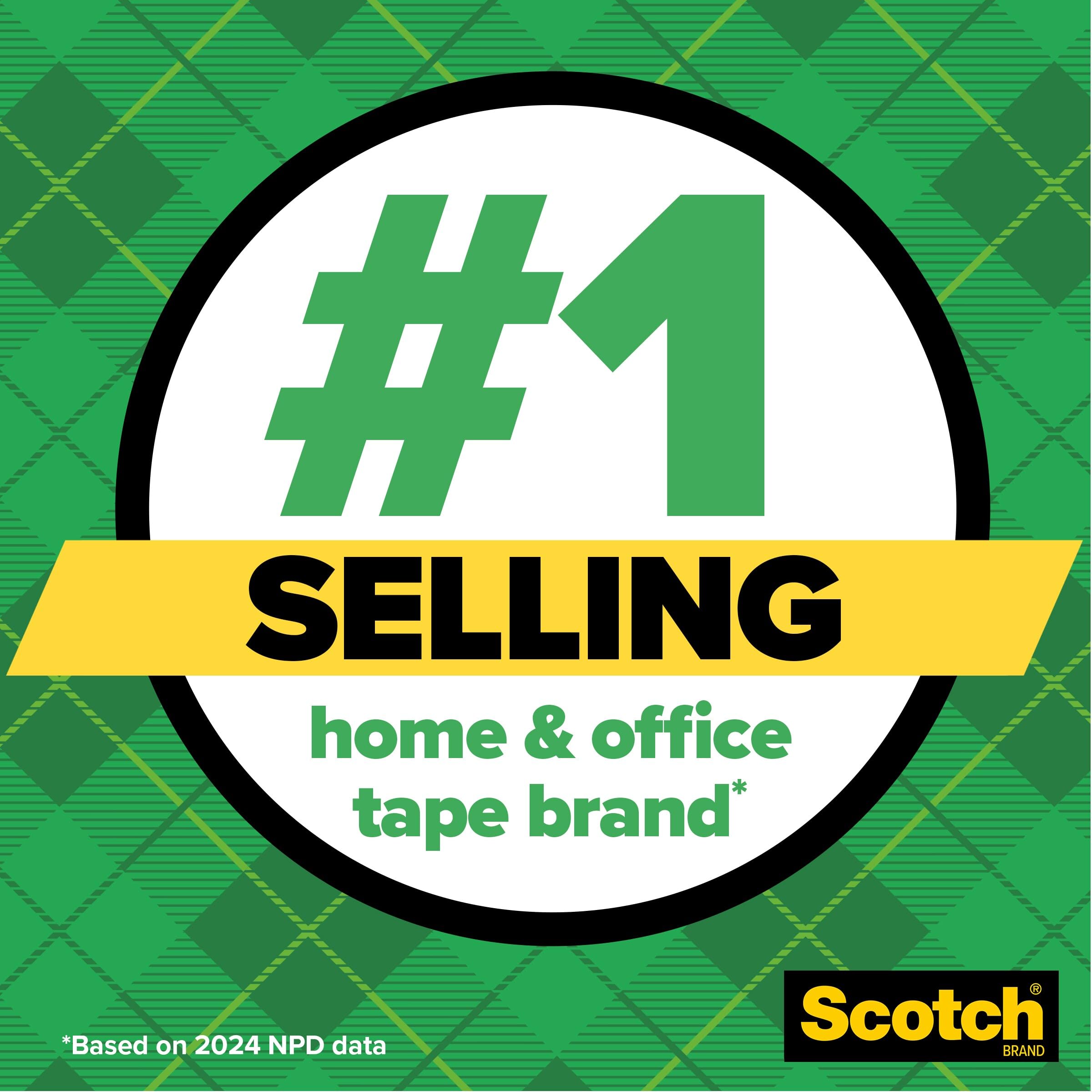 Hand-held dispenser with Scotch Magic Tape roll in use showing smooth dispensing