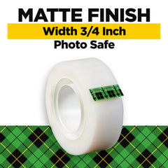Scotch Magic tape matte texture close-up demonstrating low-glare finish
