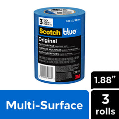 scotchblue close-up of tape edge and adhesive showing precise application benefit crisp paint edges